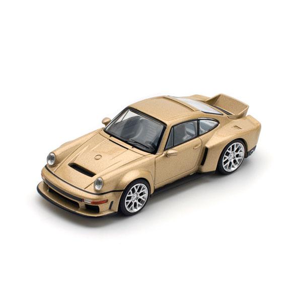 POP RACE 1/64 SINGER DLS TURBO (ROAD) - GOLD ミニカー PR640132