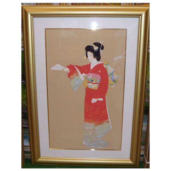 上村松園 「序の舞」 シルクスクリーン版画（限定300部 版上落款あり