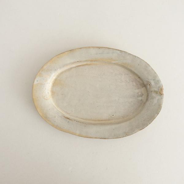 遠藤素子 *オーバル皿 M*食器お皿キッチン作家グレー【陶器】陶房en