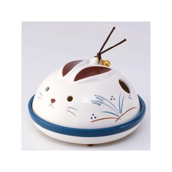 蚊取り線香入れ おしゃれ 陶器 蚊取り線香ホルダー アウトドア/ うさぎ