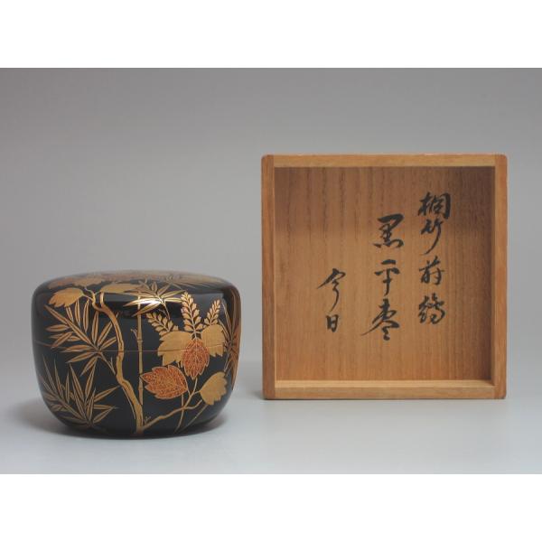 漆器 宗栄 蒔絵 竹梅菊蘭蒔絵 共箱 漆器 宗栄 蒔絵 竹梅菊蘭蒔絵 共箱