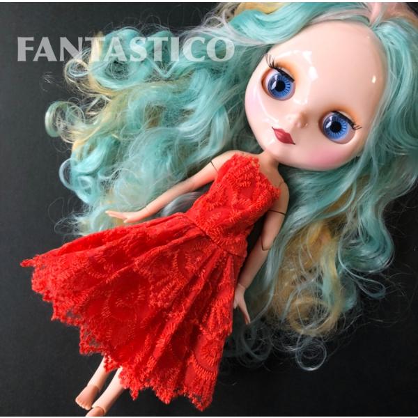 バービー人形用ドール用アウトフィット♪レースドレス ウエディング