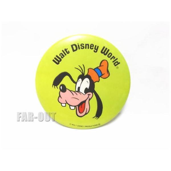 グーフィー ノーマル グリーン WDW限定 ラージサイズ 缶バッジ 缶