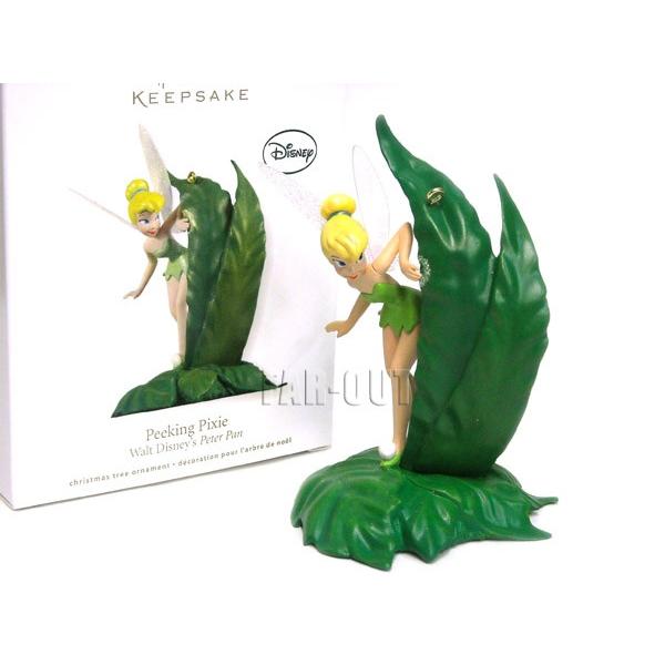 ホールマーク 2012 ティンカー・ベル 葉っぱから覗く オーナメント