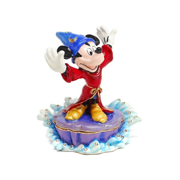 ソーサラーミッキー エナメルボックス ジュエリー フィギュア