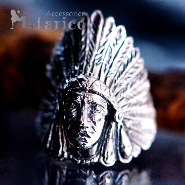 Indian Jewelry ネイティブアメリカン チーフ(酋長)デザイン ウォー