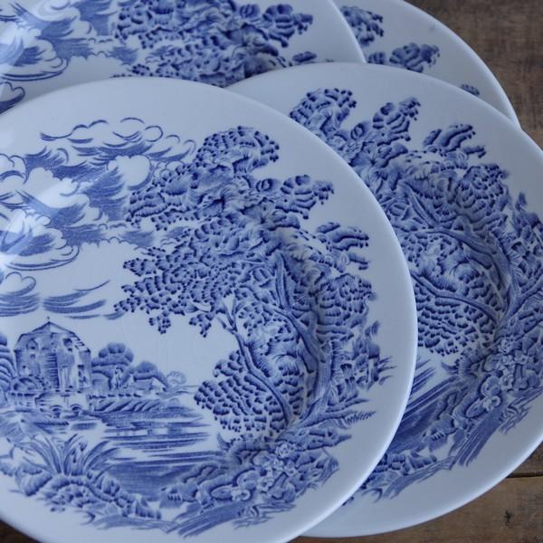 イギリス アンティーク 食器 ケーキ皿 4枚セット エノクウェッジウッド