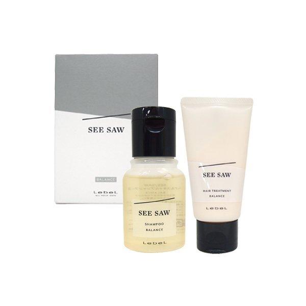SEE/SAW ルベル シーソー ミニセット バランス シャンプー 50ml & ヘア