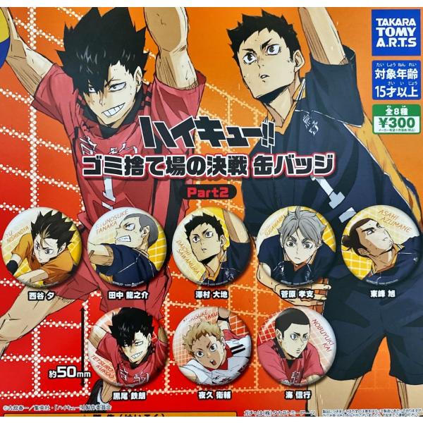 コンプリート】 ハイキュー!! ゴミ捨て場の決戦 缶バッジ Part2 全8種