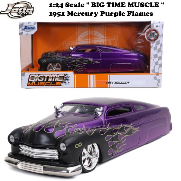 Jada JADATOYS 1/24 BTM BTM 1951 Mercury - Purple Flames ミニカー