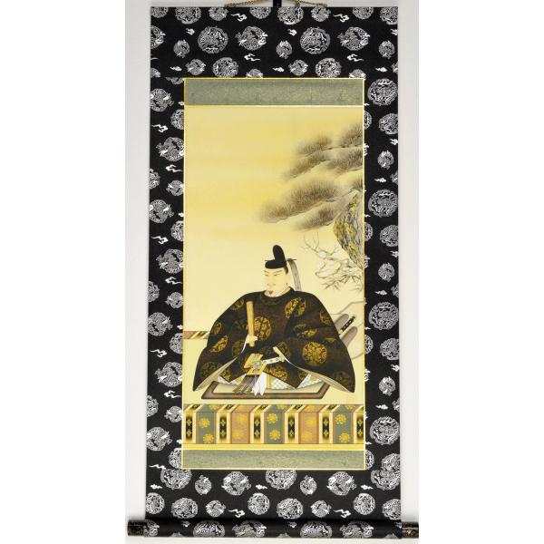 天神様】ミニ掛け軸 尺二巾アンドン『菅原道真公』井藤 華風（いとう