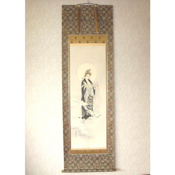 掛け軸 掛軸 雲上観音 (右向き) 吉田真秋 (真筆・新品) : 掛け軸の専門