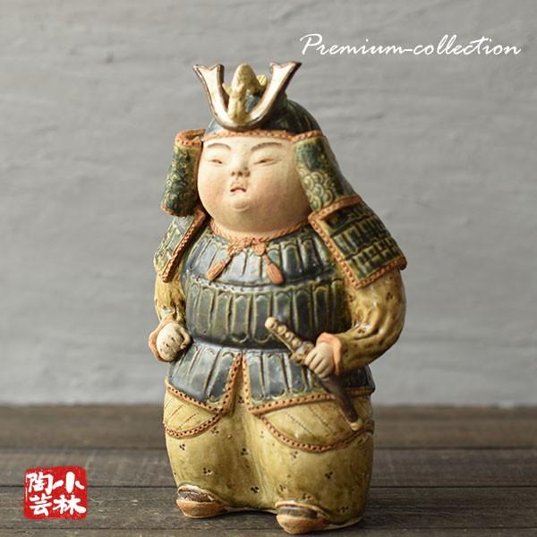 やきもの人形 兜武者 織部釉 陶器製 曾風作 : 小林陶芸 - 通販 - Yahoo