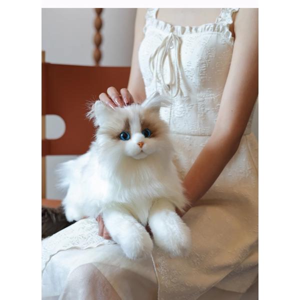 猫 ぬいぐるみ 本物そっくり リアルなねこ ハンドメイド 手作り 優しい