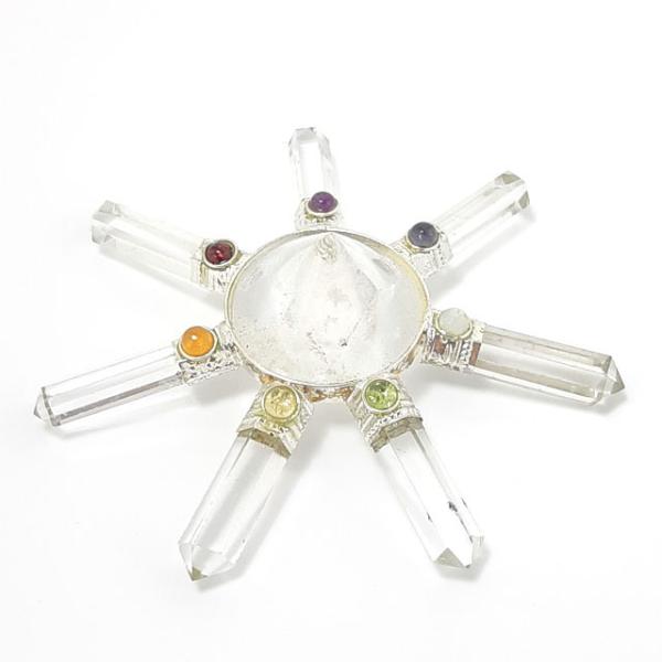 ヒマラヤ水晶 ピラミッド セブンチャクラ ジェネレーター 天然石