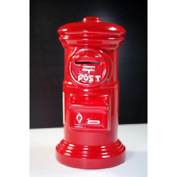 特大ポストバンク・貯金箱 30cm YTG [陶磁器/郵便/大きい/赤