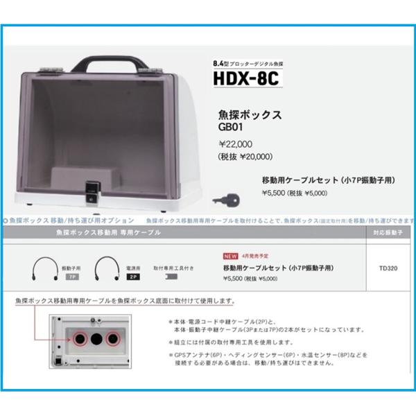 HONDEX（ホンデックス） 魚群探知機 魚探ボックス GB01 HDX-8C 移動