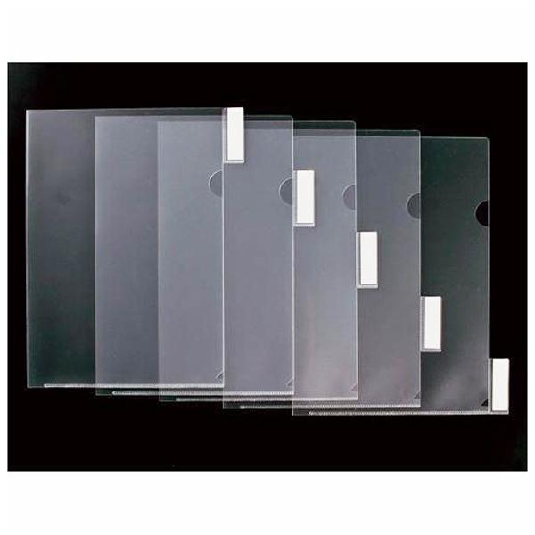 インデックス付クリアホルダー 5枚入【クリア】 YG-05(クリアファイル