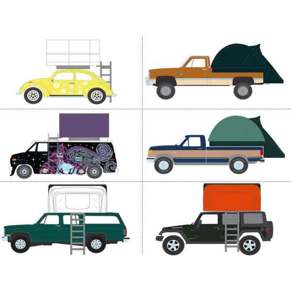 グリーンライト 1/64 ザ グレート アウトドア シリーズ 4 1BOX 6台入