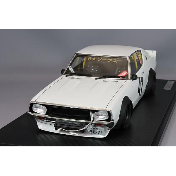 イグニッションモデル 1/18 LB-WORKS ケンメリ 2Dr ホワイト/深リム14