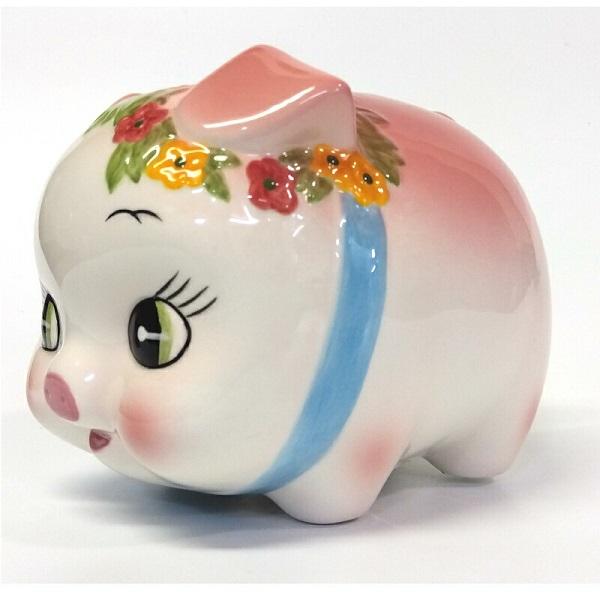 即納】豚の貯金箱 ピギーバンク 豚 貯金箱 中 S0061 ピンク かわいい