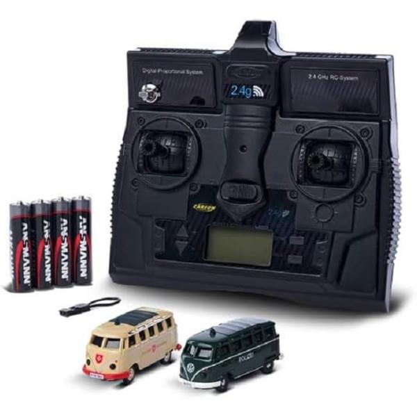 超精密ラジコン 1/87 CARSON ラジコン ワーゲンバス 2台セット