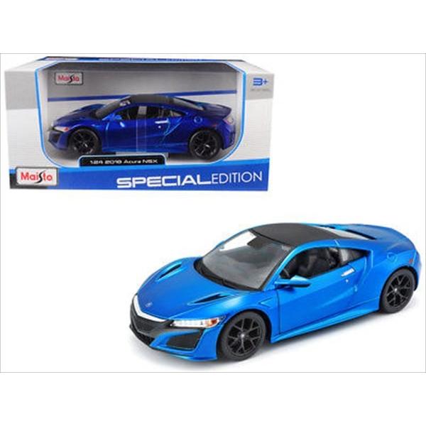 ミニカー 1/24 maisto 2018 ホンダ アキュラ NSX 青 2018 Acura NSX