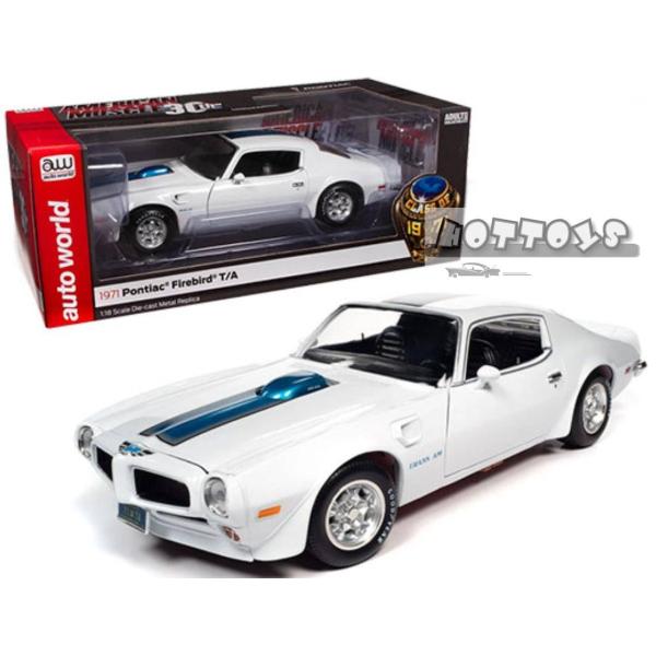 ミニカー 1/18 1971 ポンティアック ファイヤーバード トランザム 白
