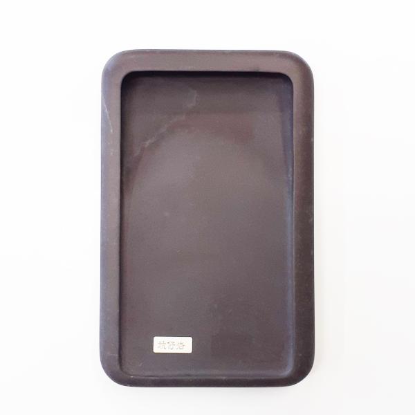 現品限り】坑仔巌 端渓硯 隅丸厚縁 7吋 硯 書道硯 こうしがん たん