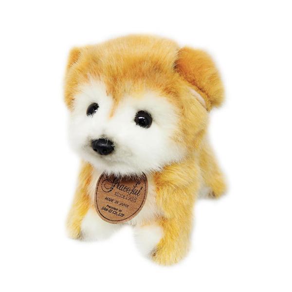 グレイスフル 子犬シリーズ 秋田犬 立ち 犬 ぬいぐるみ 日本製 三英