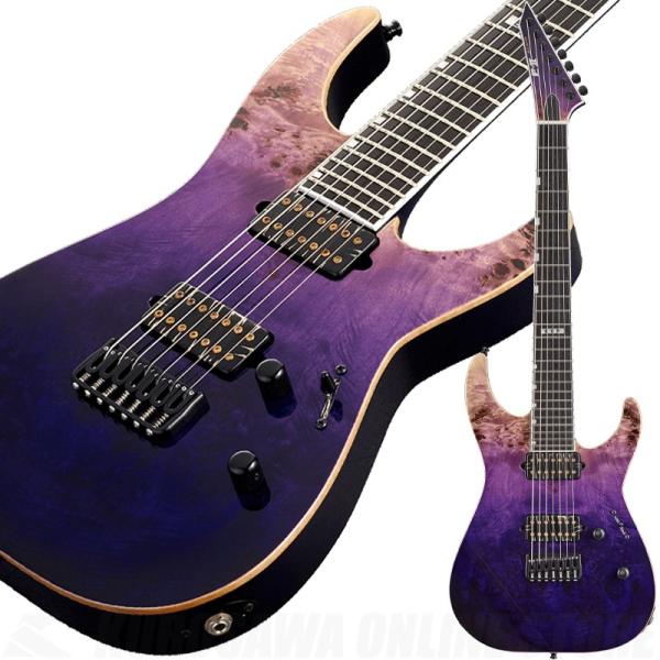 E-II M-II-7 NT HIPSHOT(Purple Natural Fade)[7弦]《受注生産品》(ご