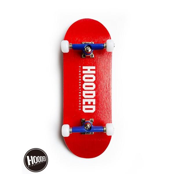 HOODED I 指スケ 木製 コンプリート レッド フィンガースケートボード