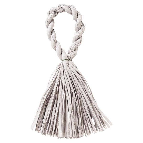 松村工芸 わらルックタッセルベースD−7 ライトグレー 25-1705-15