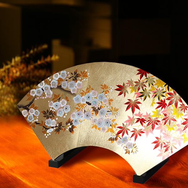 山田平安堂 扇面額 春秋（額立セット） : 漆器 山田平安堂 - 通販