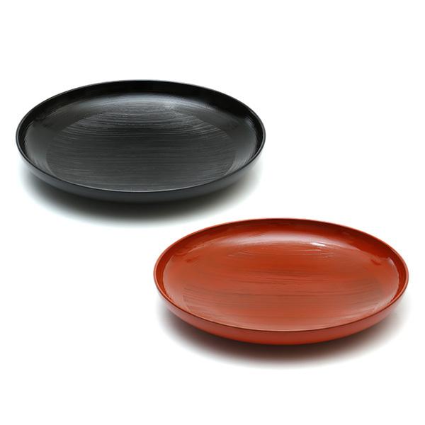 山田平安堂 丸平鉢 刷毛目（洗朱／黒） : 漆器 山田平安堂 - 通販