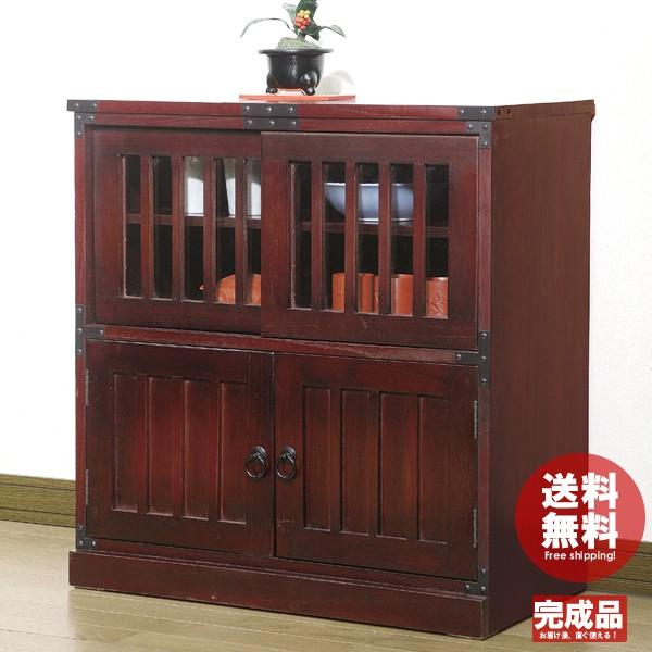 民芸和家具 和箪笥 茶箪笥 水屋 完成品 和風家具 チェスト
