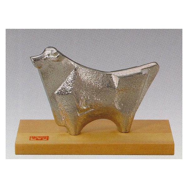 干支「丑(牛)」の置物 すず 三枝惣太郎作品 高岡銅器 : 檜屋美術館