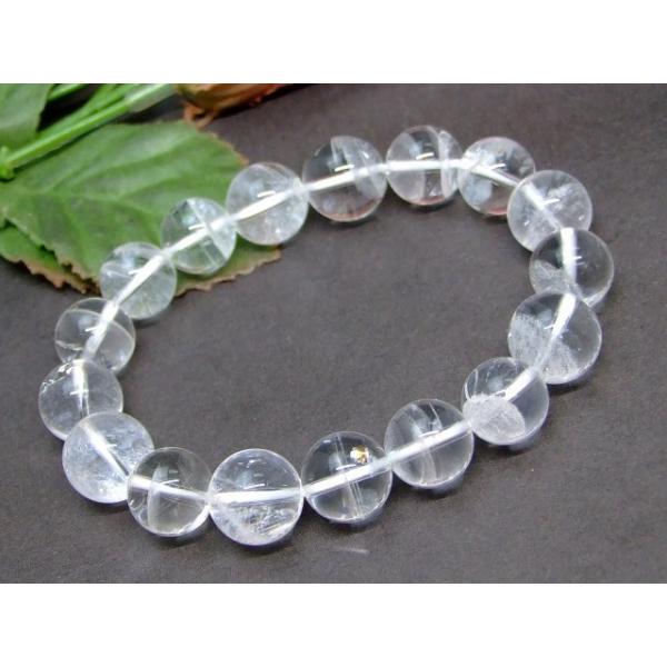 天然石 59996 虹入り ホワイト ファントム クォーツ 水晶 12mm AAA