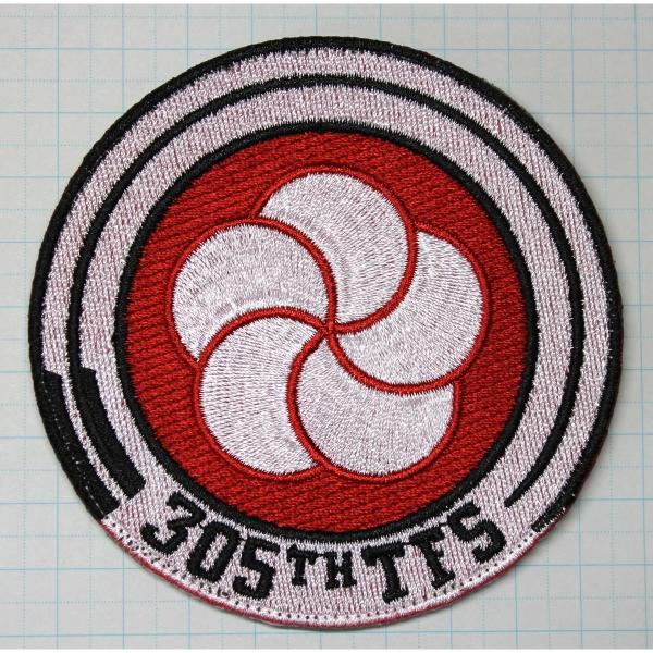 航空自衛隊グッズ 新田原基地 305TFS 梅マークワッペン・パッチ