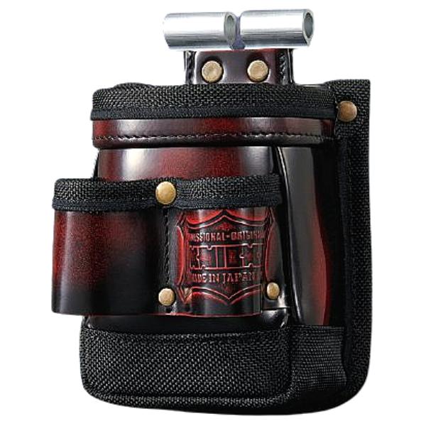 在庫確認商品】ニックス アドバンガラス革VA小物腰袋 赤 ADV-201TG-R