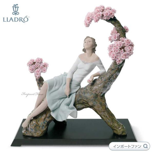 LLADRO（リヤドロ） 桜の樹の下で 少女 花見 世界限定制作2000体