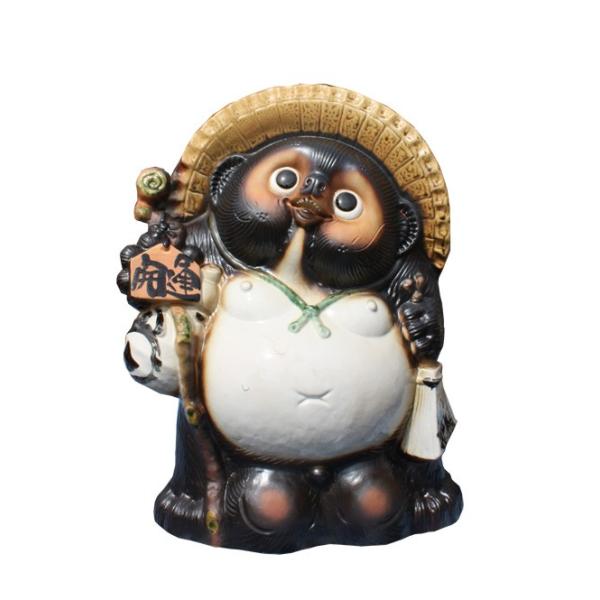 信楽焼 たぬき 開運狸 15号 陶器 置物 タヌキ : 彩り屋 - 通販 - Yahoo