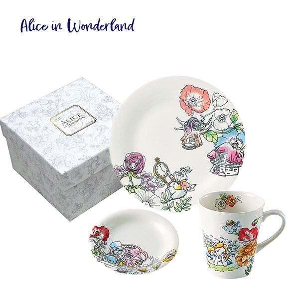 ふしぎの国のアリス モーニングセット 〈46198〉 D-AL01 食器セット