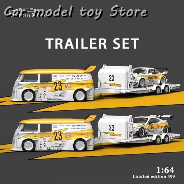 並行輸入品】 オーロラ 1:64 LBWK トレーラーセット T1 RWB 964 GT86