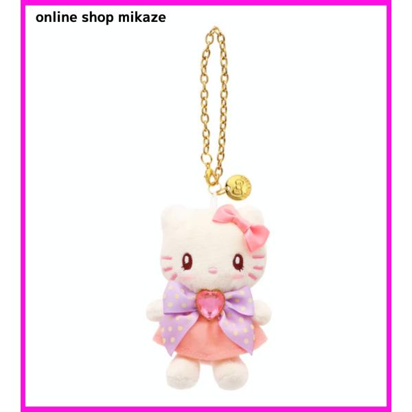 USJ ハローキティ マスコットキーチェーン 水玉リボン お土産 グッズ