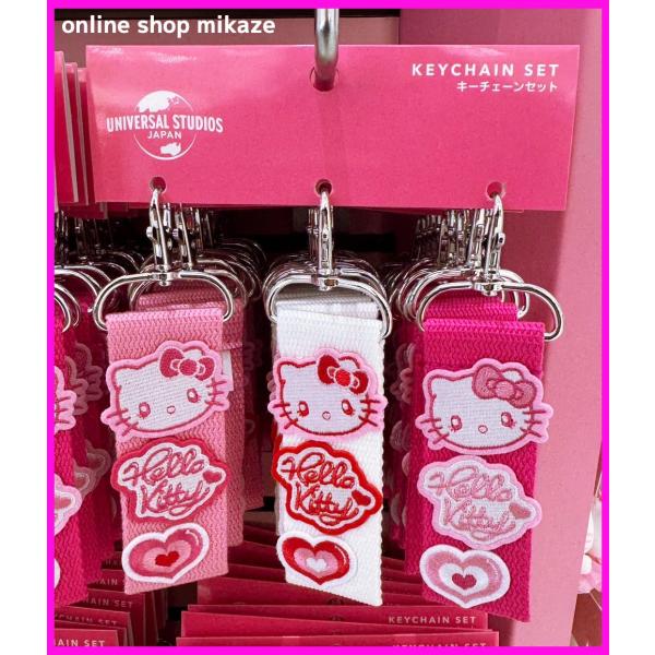 USJ ハローキティ キーチェーン 3個セット お土産 グッズ お菓子 公式