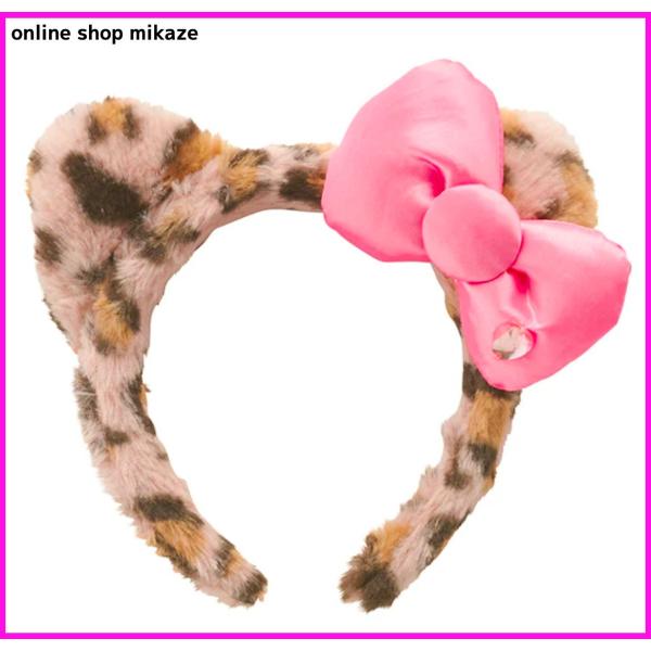 USJ キティちゃん カチューシャ ヒョウ柄 ピンク お土産 グッズ 公式