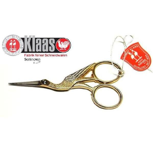 ゾーリンゲン（独）ロバートクラス コウノトリ 鶴型手芸刺繍はさみ 9cm