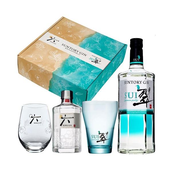 EC限定 サントリー 翠 700ml & ROKU(六) 200ml ロゴ入 グラス付き 化粧