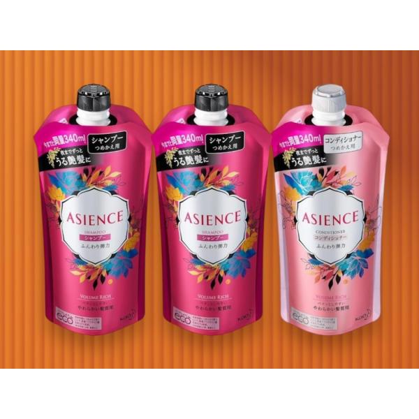 ASIENCE アジエンス シャンプー&コンディショナー ふんわり弾力タイプ